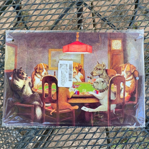 Poker Dogs Metal Sign - Picture 5 of 5